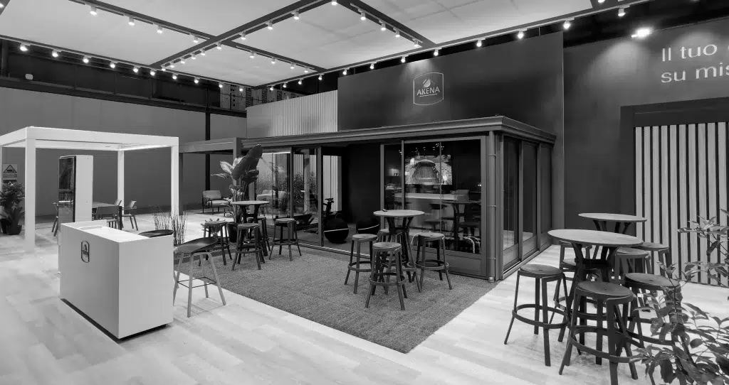 Stand Eliopig – Ecomondo 2022, struttura 4 m e banner sospeso 6 m